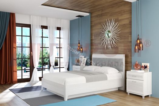 Кровать КР-1072 (1,4х2,0) с П/Мех. и мягким изголовьем Мелисса