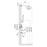 Душевая система встроенная Timo Selene SX-3069 схема 3