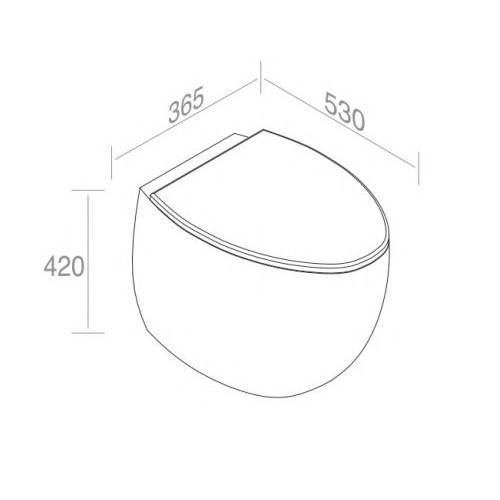 Напольный унитаз AET ITALIA DOT 2.0 DA TERRA S557T0R0V7 схема 2