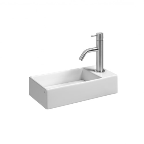 Изображение Рукомойник AET ITALIA ACQUAFREDDA RETTANGOLARE подвесной с отверстием под смеситель справа L319T0R1V2