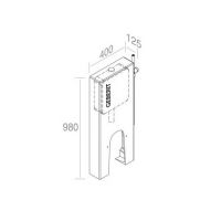 Сливной бачок для унитаза AET ITALIA WALL ONE CASSETTA MONOBLOCCO GEBERIT C301VH схема 2