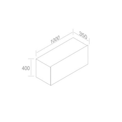 Тумба под раковину AET ITALIA DECO MOBILE 100х35 C276L100 схема 2