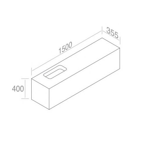 Подвесная тумба для раковины AET ITALIA M35 MOBILE IN LEGNO LACCATO PER LAVABI P35 150х35,5 C181V3 ФОТО