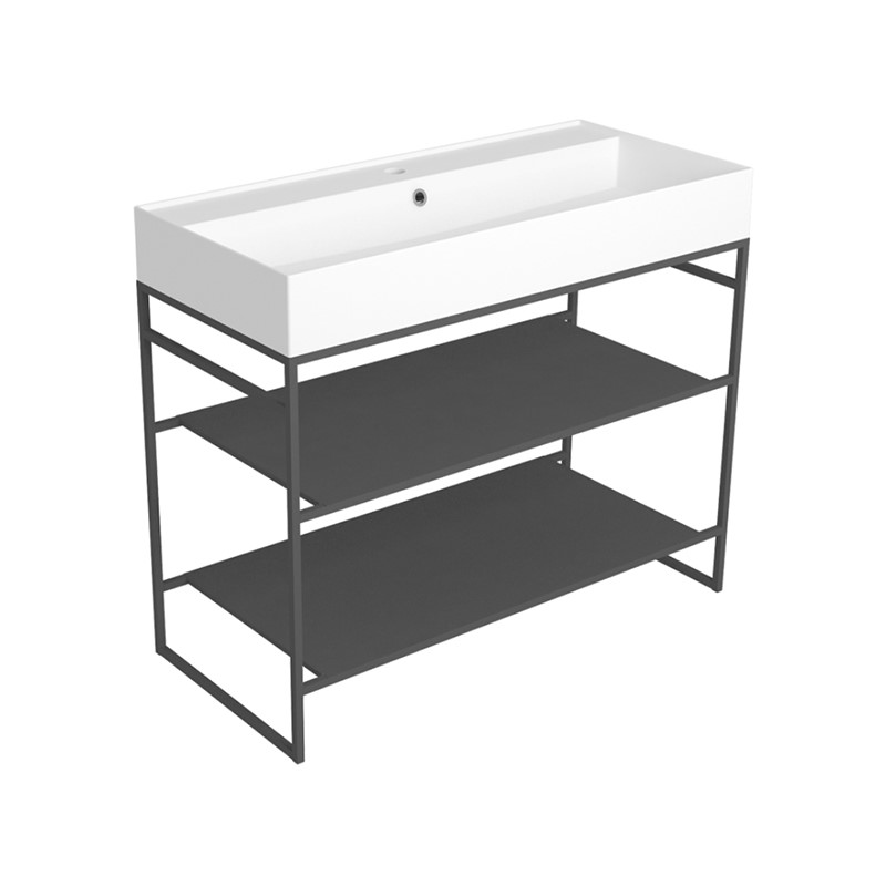 Изображение Напольная консоль Simas Agile 101 х 46 х 72  для раковины AG101 черного цвета