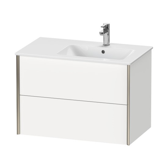 Подвесная тумба Duravit Xviu 56x81x48 с двумя верхними ящиками XV4159 схема 2