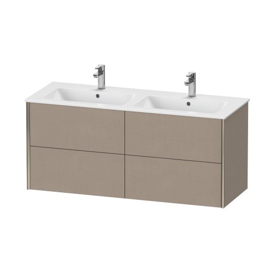 Подвесная тумба Duravit Xviu 56х128х48 для двух раковин ME by Starck 233613 схема 1