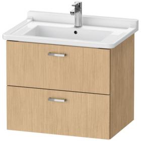 Подвесная тумба Duravit Xbase XB618 с двумя верхними выдвижными ящиками