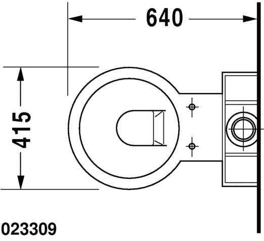 Унитаз Duravit Starck 1 023309 схема 2