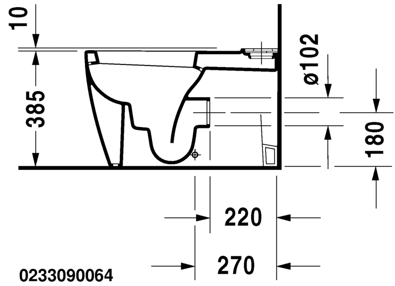 Унитаз Duravit Starck 1 023309 схема 6