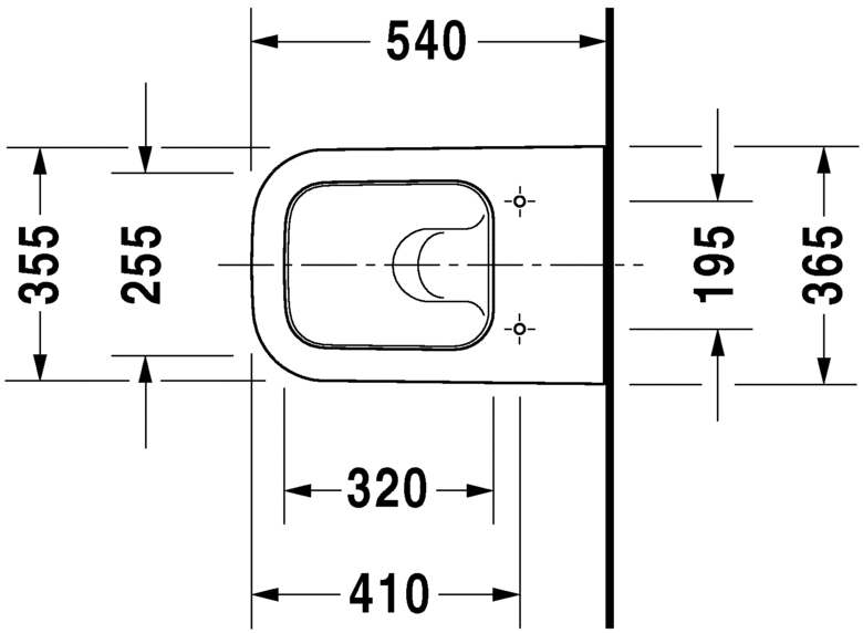 Подвесной унитаз Duravit Happy D.2 222109 схема 2