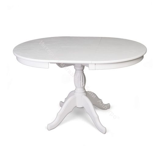 Стол раздвижной "Лилия" Белая эмаль