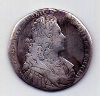 1 рубль 1729 Петр II Редкий год
