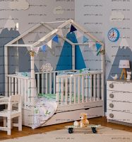 Кровать-домик для новорожденного Ненси Calipso Little №58