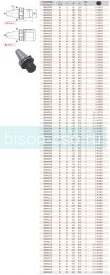 Оправа с хвостовиком типа weldon 7624AD+B-50-32-105 кон 50.D=32 Bison Bial