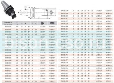Оправка для насадных торцовых фрез 7388AD+B-50-22-100 кон 50.D=22 Bison Bial