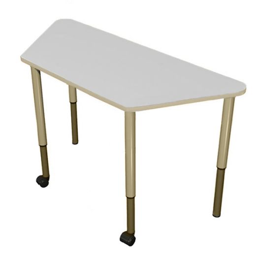 РК2КР-22 Стол трапеция регулируемый мобильный (ЛДСП 22 мм)