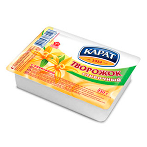 Продукт творожный КАРАТ 230г 10% Ваниль