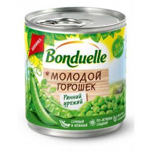 Горошек BONDUELLE 212г Молодой ж/б