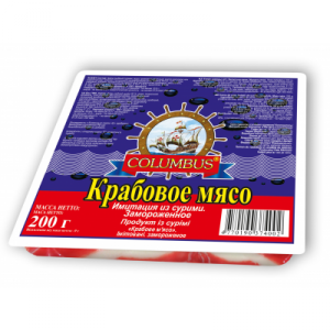 Крабовое мясо COLUMBUS 200г