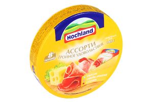 Сыр плавленый HOCHLAND 140гр 55% Ассорти желтый