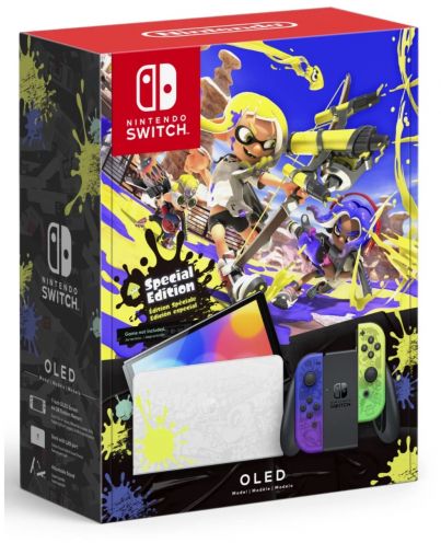 Игровая приставка Nintendo Switch OLED 64 ГБ, Splatoon 3 Edition