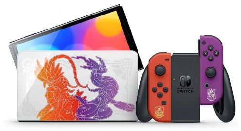 Игровая приставка Nintendo Switch OLED 64 ГБ,  Pokemon Scarlet and Violet Edition