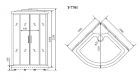 Душевая кабина Lux T-7701 Timo
