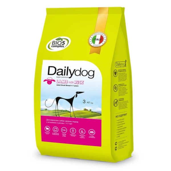 Сухой корм для собак мелких пород Dailydog Small Breed Lamb с ягненком