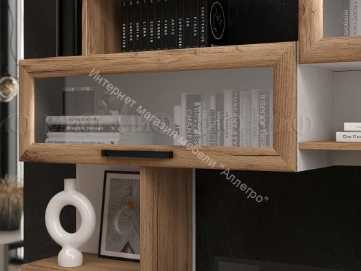 Гостиная Олимп Белый глянец холодный, Дуб крафт, Белый