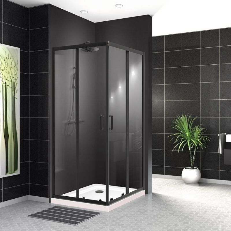 Душевой уголок BelBagno UNO-195-A-2-100-C-NERO