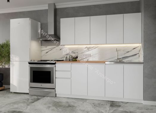 Кухонный гарнитур "Мори" 2 м (Белый)