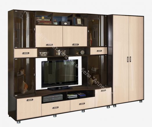 Стенка "Аллегро" Вариант №4 со шкафом