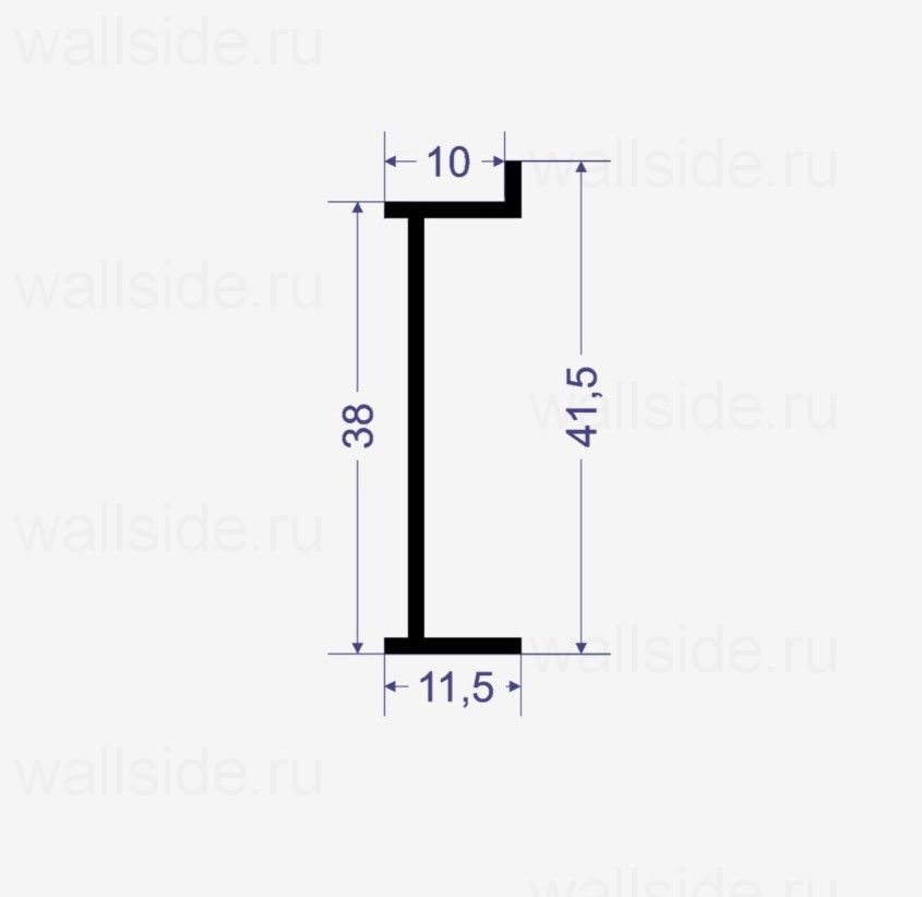 Теневой плинтус Line Art SC 9020 чёрный