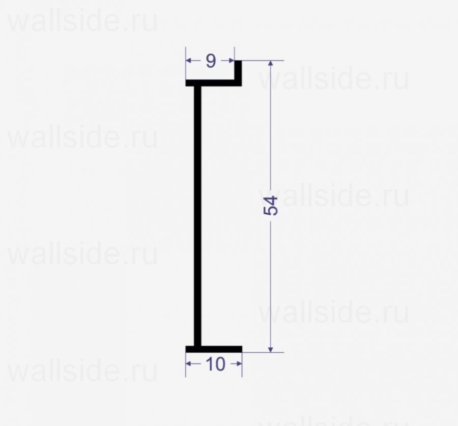 Теневой плинтус Line Art SC 9021 чёрный