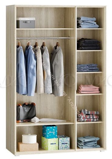 Шкаф 3-х створчатый Фортуна Белый глянец