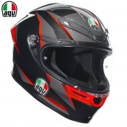 Шлем AGV K6 S Slashcut, Чёрно-серо-красный