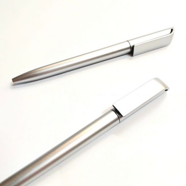 Шариковая ручка Каролина серебристая