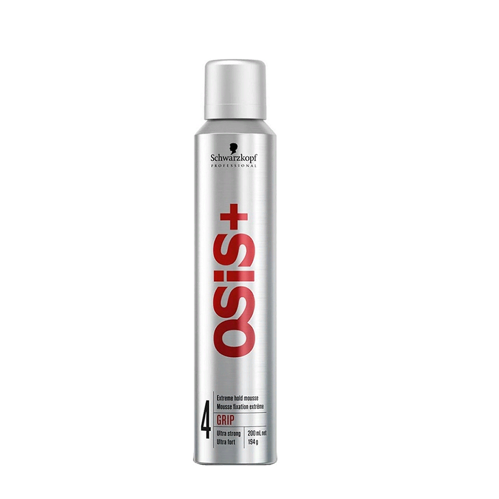 Мусс Schwarzkopf OSIS + GRIP 4 для волос СВЕРХСИЛЬНОЙ фиксации 200 ml (арт.1639) новинка!!!