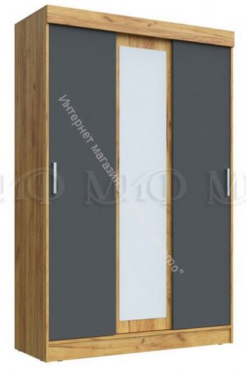 Модульная спальня Бася Графит/Дуб крафт