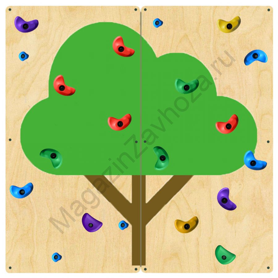 НАСТЕННАЯ ПАНЕЛЬ 15 СКАЛОДРОМА 1500Х1500ММ