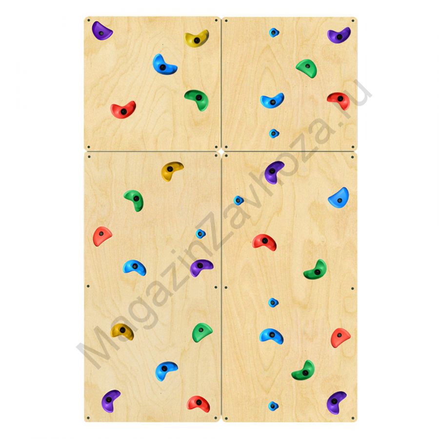 НАСТЕННАЯ ПАНЕЛЬ 12 СКАЛОДРОМА 1500Х2250ММ