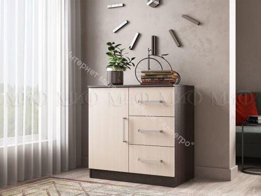 Модульная спальня Бася Дуб беленый/Венге