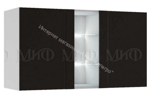 Гостиная Флорис Белый глянец