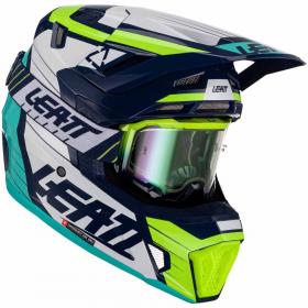 Leatt Kit Moto 7.5 Blue шлем + очки Leatt Velocity 4.5