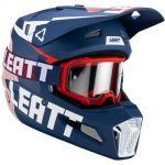Leatt Moto 3.5 Royal шлем + очки Leatt Velocity 4.5