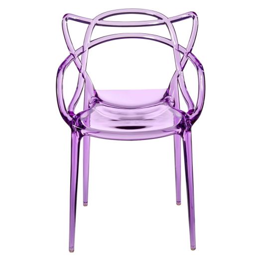 Стул Masters прозрачный сиреневый
