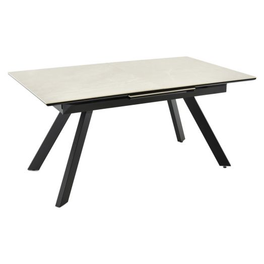 Стол Adam раскладной 140-190x90x75см, бежевый, чёрный