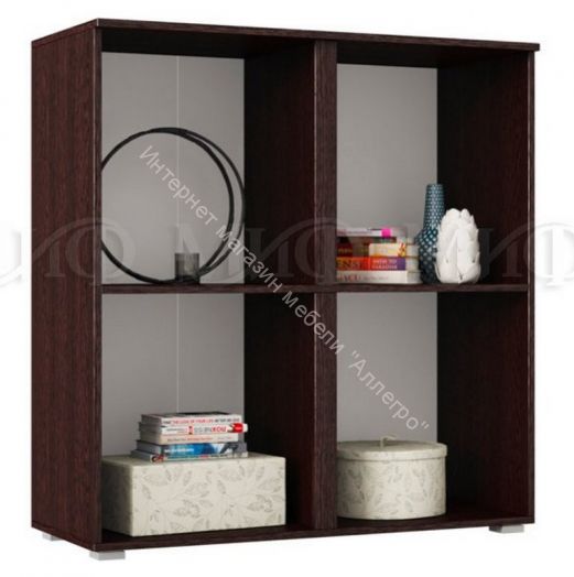 Тумба 4-х створчатая Ким Белый глянец/ Дуб Венге