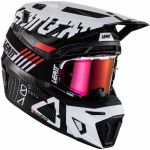 Leatt Kit Moto 9.5 Carbon White шлем + очки Leatt Velocity 6.5 Iriz