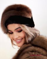 Женские шапки из соболя и норки